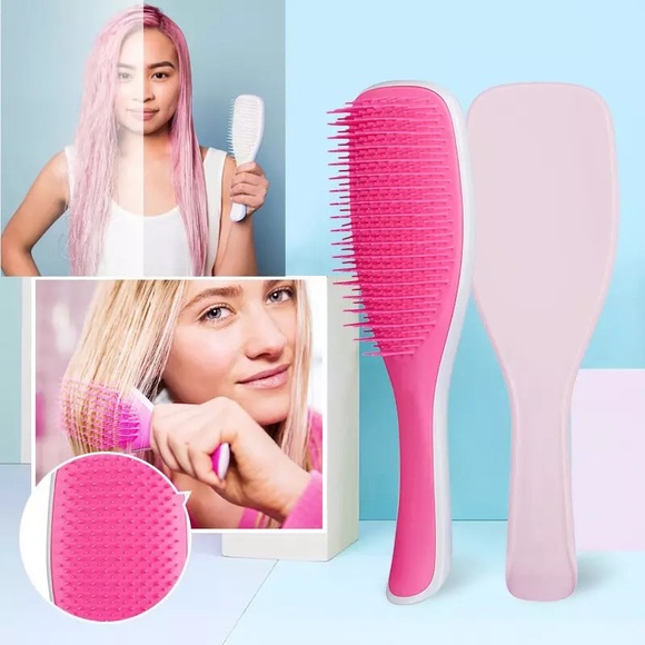 Hair Detangling Hair Brush Pink Straightening Comb Poshmark